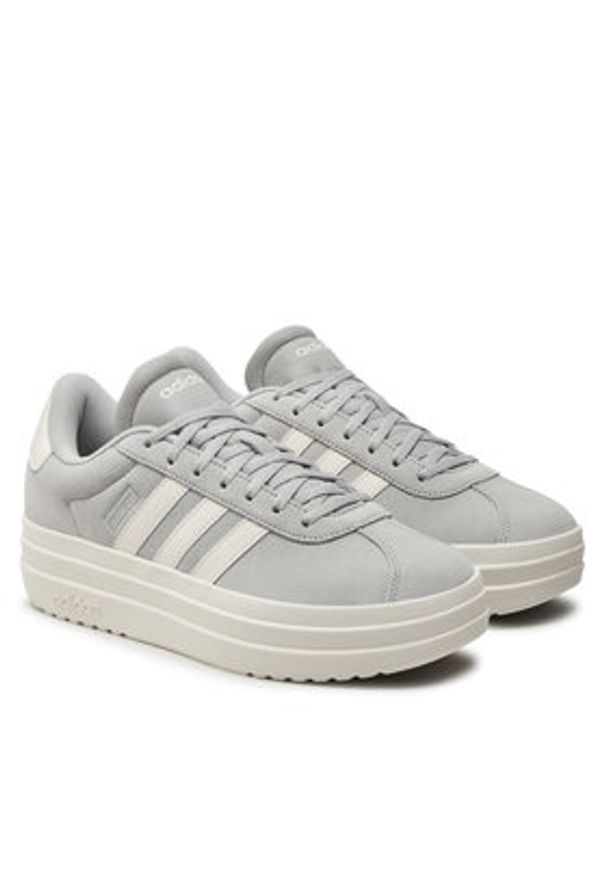 Adidas - adidas Sneakersy VL Court Bold IF9784 Szary. Kolor: szary. Materiał: nubuk, skóra