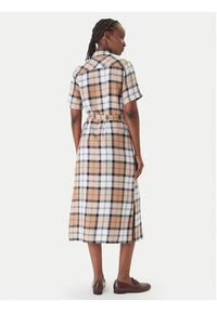 Barbour Sukienka koszulowa Fern LDR0988BR37 Beżowy Slim Fit. Kolor: beżowy. Materiał: lyocell. Typ sukienki: koszulowe #4