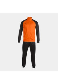Dres do piłki nożnej dla dzieci Joma Academy IV. Kolor: czarny, pomarańczowy, wielokolorowy. Materiał: dresówka. Styl: sportowy