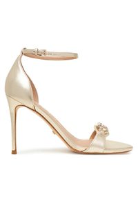 Guess Sandały FLTKAB LEM03 Złoty. Kolor: złoty. Materiał: skóra