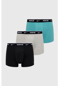 Nike bokserki (3-pack) męskie kolor turkusowy. Kolor: turkusowy. Materiał: tkanina, skóra, włókno #1