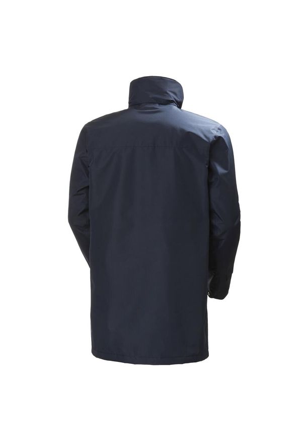 Kurtka przeciwdeszczowa męska Helly Hansen Dubliner Insulated Long. Kolor: niebieski. Sport: turystyka piesza