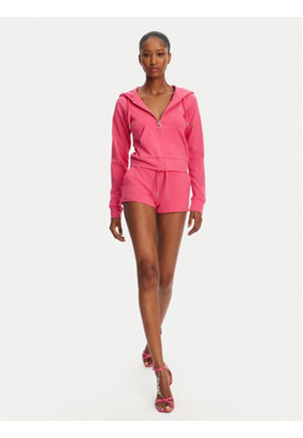 Juicy Couture Szorty sportowe JCWHS125312 Różowy Loose Fit. Kolor: różowy. Materiał: bawełna