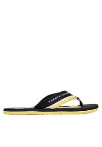 TOMMY HILFIGER - Tommy Hilfiger Japonki Patch Hilfiger Beach Sandal FM0FM05903 Czarny. Kolor: czarny. Materiał: materiał #5