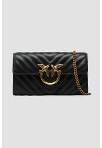Pinko - PINKO Czarna torebka Love One Wallet C. Kolor: czarny