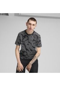 Puma - Męska koszulka Essentials Logo Lab PUMA Black. Kolor: czarny. Materiał: guma. Wzór: nadruk