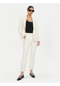 Weekend Max Mara Spodnie materiałowe Freda 2425136031 Écru Regular Fit. Materiał: syntetyk #4