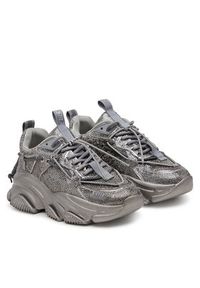 Steve Madden Sneakersy Vault 2R SM11003549 Srebrny. Kolor: srebrny. Materiał: materiał