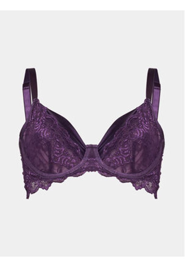 Hunkemöller Biustonosz z fiszbiną Sienna Uf 200091 Fioletowy. Kolor: fioletowy. Materiał: syntetyk