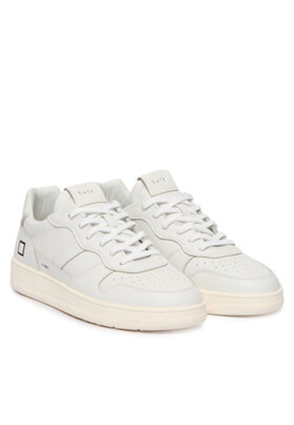 D.A.T.E. Sneakersy Court 2.0 M441-C2-BA Biały. Kolor: biały. Materiał: skóra