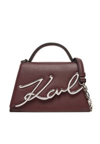 Karl Lagerfeld - KARL LAGERFELD Torebka A1W30038 Bordowy. Kolor: czerwony. Materiał: skórzane
