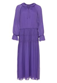 Długa sukienka bonprix fioletowy. Kolor: fioletowy. Długość: maxi #1