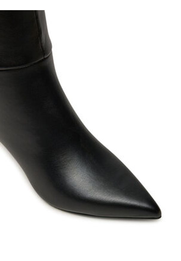 Guess Kozaki Qiale FLFQIA ELE11 Czarny. Kolor: czarny. Materiał: skóra