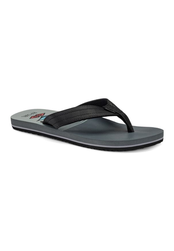Japonki męskie Rip Curl Ripper Open Toe. Nosek buta: otwarty. Kolor: szary. Sport: pływanie