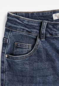 Born2be - Niebieskie Jeansy z Wysokim Stanem i Szerokimi Nogawkami Henivia. Okazja: na co dzień. Stan: podwyższony. Kolor: niebieski. Styl: casual, elegancki, klasyczny #5