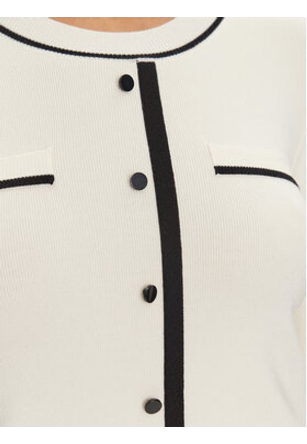 Morgan Sweter 251-MJUANI Écru Regular Fit. Materiał: syntetyk, wiskoza