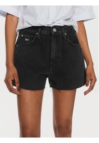 Tommy Jeans Szorty jeansowe DW0DW17633 Czarny Regular Fit. Kolor: czarny. Materiał: bawełna #1
