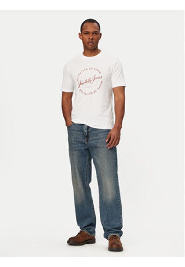 Jack & Jones T-Shirt Grayson 12288377 Biały Regular Fit. Kolor: biały. Materiał: bawełna