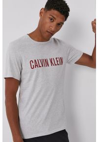 Calvin Klein Underwear - T-shirt piżamowy. Kolor: szary. Materiał: dzianina. Wzór: nadruk #1
