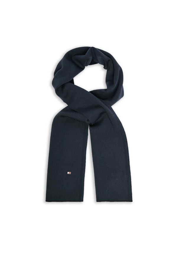 TOMMY HILFIGER - Tommy Hilfiger Szalik AM0AM12839 Granatowy. Kolor: niebieski. Materiał: wełna