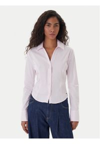 Tommy Jeans Koszula Baby DW0DW22604 Różowy Slim Fit. Kolor: różowy. Materiał: bawełna #1