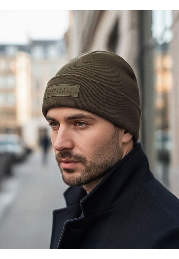 Sinsay - Czapka beanie z wiskozą - zielony. Kolor: zielony. Materiał: wiskoza