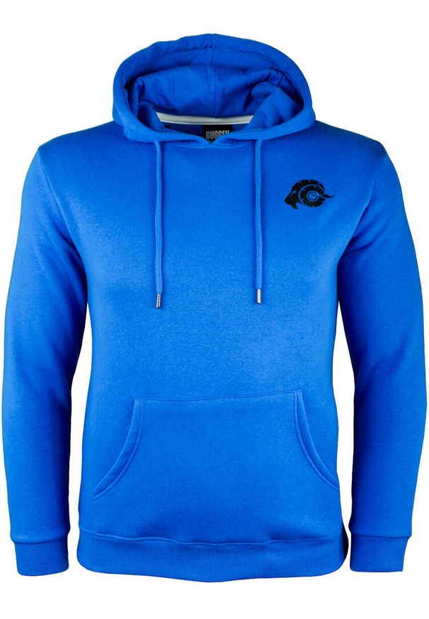 GUGGEN MOUNTAIN - Męska bluza polarowa z kapturem i długim rękawem Outdoor. Typ kołnierza: kaptur. Kolor: wielokolorowy, niebieski, czarny. Materiał: bawełna, poliester. Długość rękawa: długi rękaw. Długość: długie. Sport: outdoor
