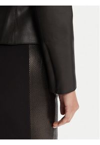Elisabetta Franchi Kurtka z imitacji skóry GI-187-57E2-V680 Czarny Slim Fit. Kolor: czarny. Materiał: syntetyk #7