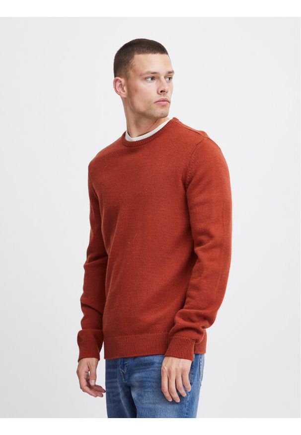 Blend Sweter 20716086 Pomarańczowy Regular Fit. Kolor: pomarańczowy. Materiał: syntetyk