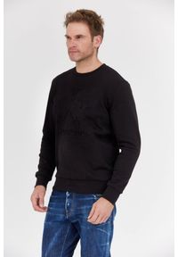 La Martina - LA MARTINA Czarna bluza męska z tłoczonym logo, Rozmiar 3XL. Kolor: czarny. Długość rękawa: długi rękaw #5