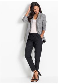 bonprix - Spodnie lniane. Kolor: czarny. Materiał: len. Sezon: lato #2