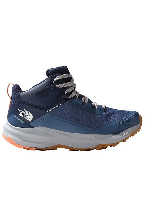 Buty The North Face Vectiv Exploris II 0A7W6B9261 - niebieskie. Kolor: niebieski. Materiał: skóra, guma. Szerokość cholewki: normalna. Sport: turystyka piesza