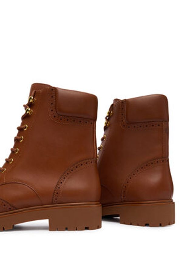 Lauren Ralph Lauren - LAUREN RALPH LAUREN Botki Alysn 802977885001 Brązowy. Kolor: brązowy. Materiał: skóra