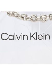 Calvin Klein Jeans Torebka K60K610397 Srebrny. Kolor: srebrny. Materiał: skórzane #4