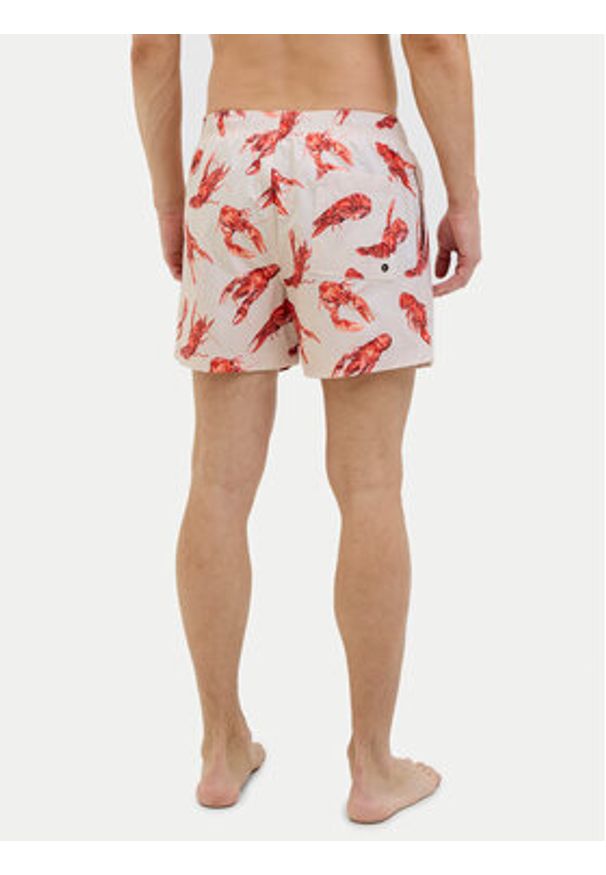 Jack & Jones Szorty kąpielowe Maui 12272809 Beżowy Regular Fit. Kolor: beżowy. Materiał: syntetyk