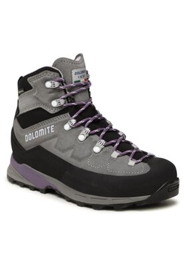 Dolomite Trekkingi Steinbock Gtx W GORE-TEX 280418 Szary. Kolor: szary. Materiał: zamsz, skóra