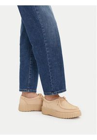 Clarks Półbuty Torhill Bee 26181191 Écru. Materiał: zamsz, skóra