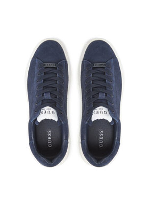Guess Sneakersy FMTLBA SUE12 Granatowy. Kolor: niebieski. Materiał: zamsz, skóra