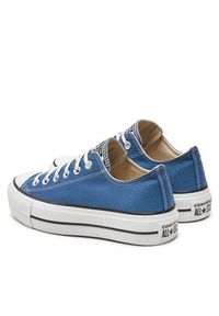 Converse Trampki Chuck Taylor All Star Lift Platform Ox A08289C Granatowy. Kolor: niebieski. Materiał: materiał. Obcas: na platformie