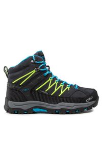 CMP Trekkingi Kids Rigel Mid Trekking Shoes Wp 3Q12944J Czarny. Kolor: czarny. Materiał: zamsz, skóra. Sport: turystyka piesza