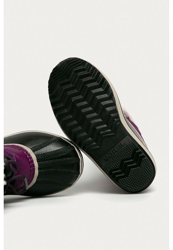 sorel - Sorel - Śniegowce dziecięce Yoot Pac Nylon. Nosek buta: okrągły. Kolor: fioletowy. Materiał: nylon