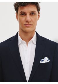 Pako Lorente - PAKO LORENTE - Granatowa marynarka męska. Kolor: czarny, niebieski. Materiał: wiskoza, poliester, elastan. Sezon: wiosna #8