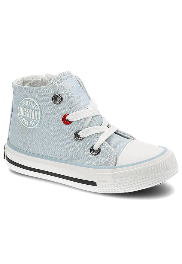 Big-Star - Niebieskie Trampki Big Star Dziecięce Buty Z Suwakiem. Kolor: niebieski. Materiał: materiał. Szerokość cholewki: normalna. Wzór: aplikacja