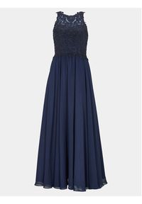 Swing Sukienka wieczorowa 5AG028HK Granatowy Regular Fit. Kolor: niebieski. Materiał: syntetyk. Styl: wizytowy