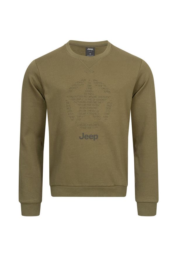 Jeep Męska Okrągła Bluza z Gwiazdą - Komfort i Styl. Kolor: wielokolorowy. Materiał: poliester, bawełna