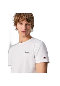 Koszulka Pepe Jeans Original Basic 3 N. Kolor: biały. Sport: fitness
