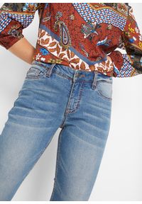 bonprix - Dżinsy ze stretchem straight, mid waist. Kolor: niebieski #3