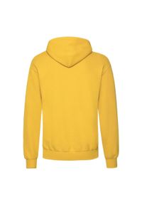 FRUIT OF THE LOOM - Męska Klasyczna Bluza Z Kapturem. Typ kołnierza: kaptur. Kolor: żółty, pomarańczowy, wielokolorowy