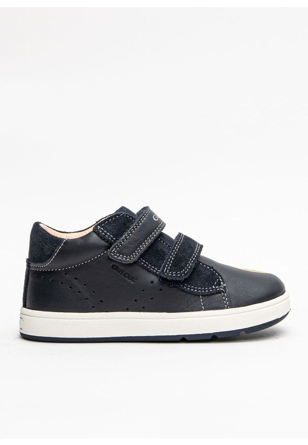 Geox - Sneakersy dziecięce GEOX B Biglia Boy (B044DD 08522 C4P2G). Okazja: na spacer, na co dzień. Kolor: niebieski. Materiał: skóra, syntetyk, materiał, zamsz. Szerokość cholewki: normalna. Sport: turystyka piesza