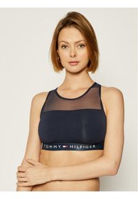 TOMMY HILFIGER - Tommy Hilfiger Biustonosz top UW0UW00012 Granatowy. Kolor: niebieski. Materiał: bawełna